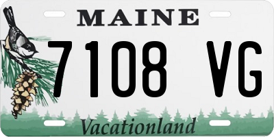 ME license plate 7108VG
