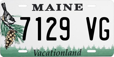 ME license plate 7129VG