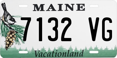 ME license plate 7132VG