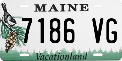 ME license plate 7186VG