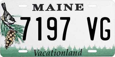 ME license plate 7197VG