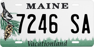 ME license plate 7246SA