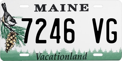 ME license plate 7246VG