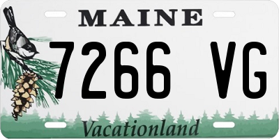 ME license plate 7266VG