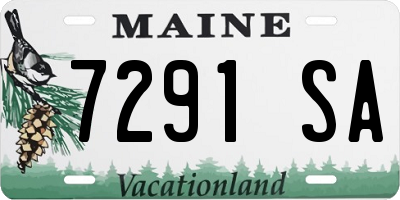 ME license plate 7291SA