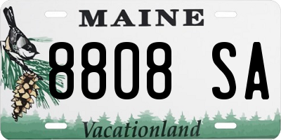 ME license plate 8808SA