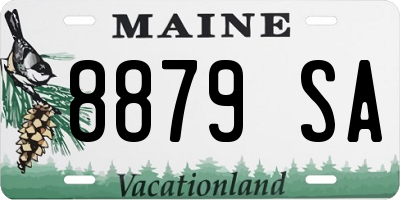 ME license plate 8879SA