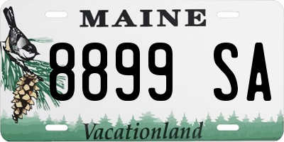 ME license plate 8899SA