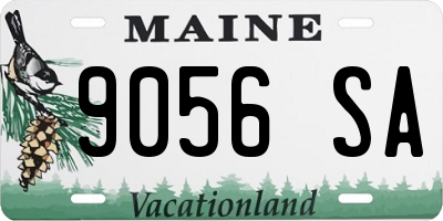 ME license plate 9056SA