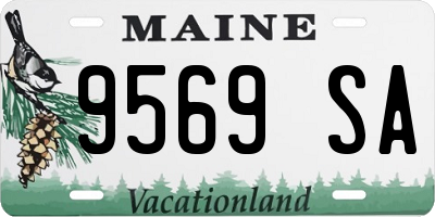 ME license plate 9569SA