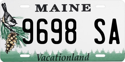 ME license plate 9698SA