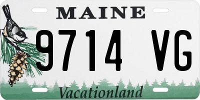 ME license plate 9714VG