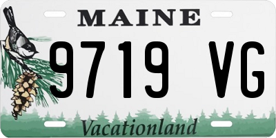 ME license plate 9719VG