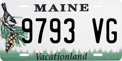 ME license plate 9793VG