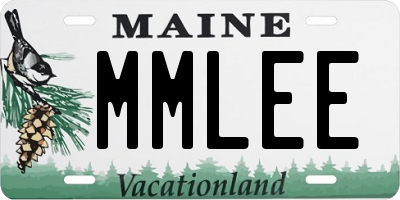 ME license plate MMLEE