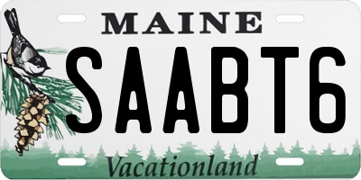 ME license plate SAABT6