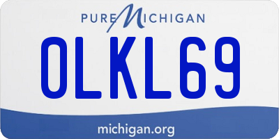 MI license plate 0LKL69