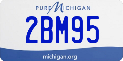 MI license plate 2BM95