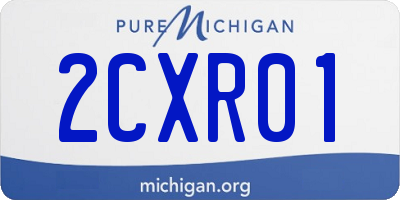 MI license plate 2CXR01