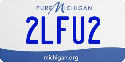 MI license plate 2LFU2