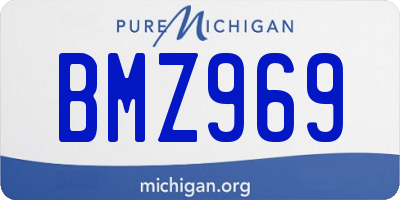 MI license plate BMZ969