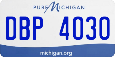 MI license plate DBP4030