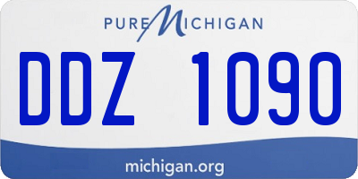 MI license plate DDZ1090