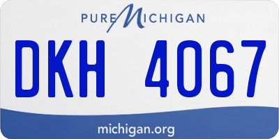 MI license plate DKH4067