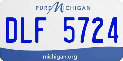 MI license plate DLF5724