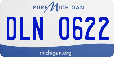 MI license plate DLN0622