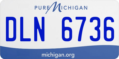 MI license plate DLN6736