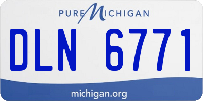 MI license plate DLN6771