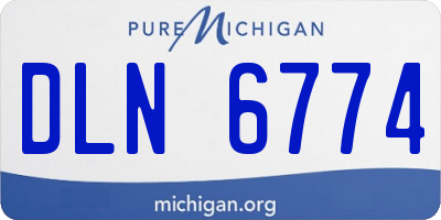 MI license plate DLN6774