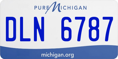 MI license plate DLN6787