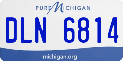 MI license plate DLN6814