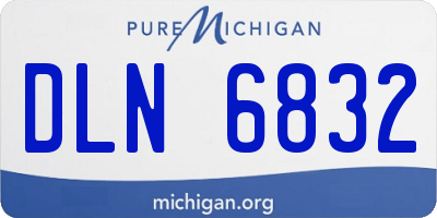 MI license plate DLN6832