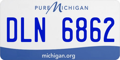 MI license plate DLN6862