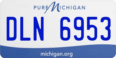 MI license plate DLN6953