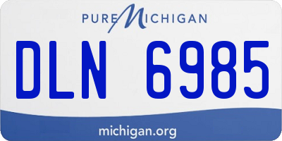 MI license plate DLN6985