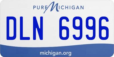 MI license plate DLN6996