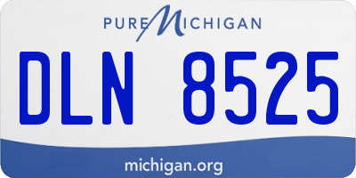 MI license plate DLN8525