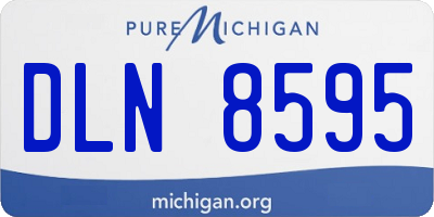 MI license plate DLN8595