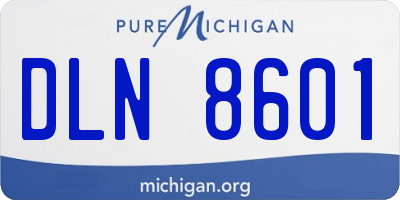MI license plate DLN8601