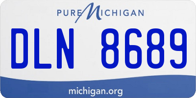 MI license plate DLN8689