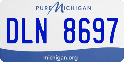 MI license plate DLN8697
