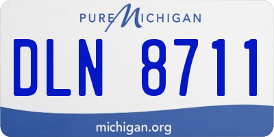 MI license plate DLN8711