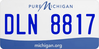 MI license plate DLN8817