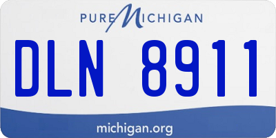 MI license plate DLN8911