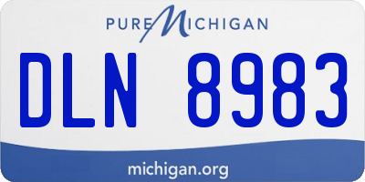 MI license plate DLN8983
