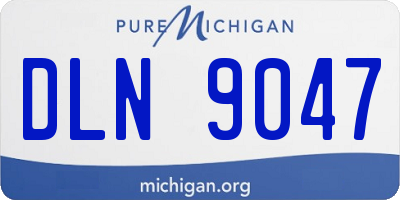 MI license plate DLN9047